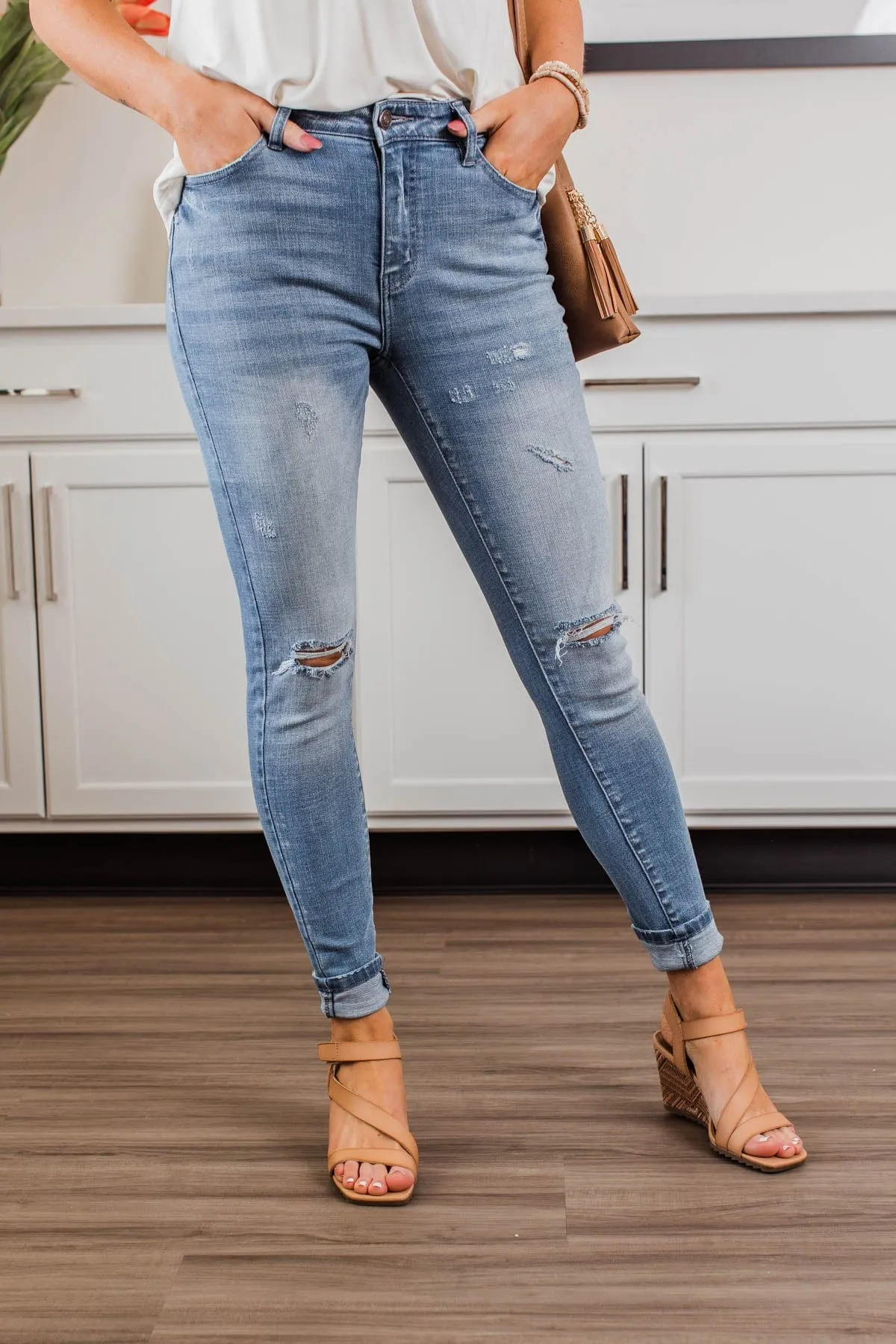 KanCan High-Rise Skinny Jeans- Alexa Wash