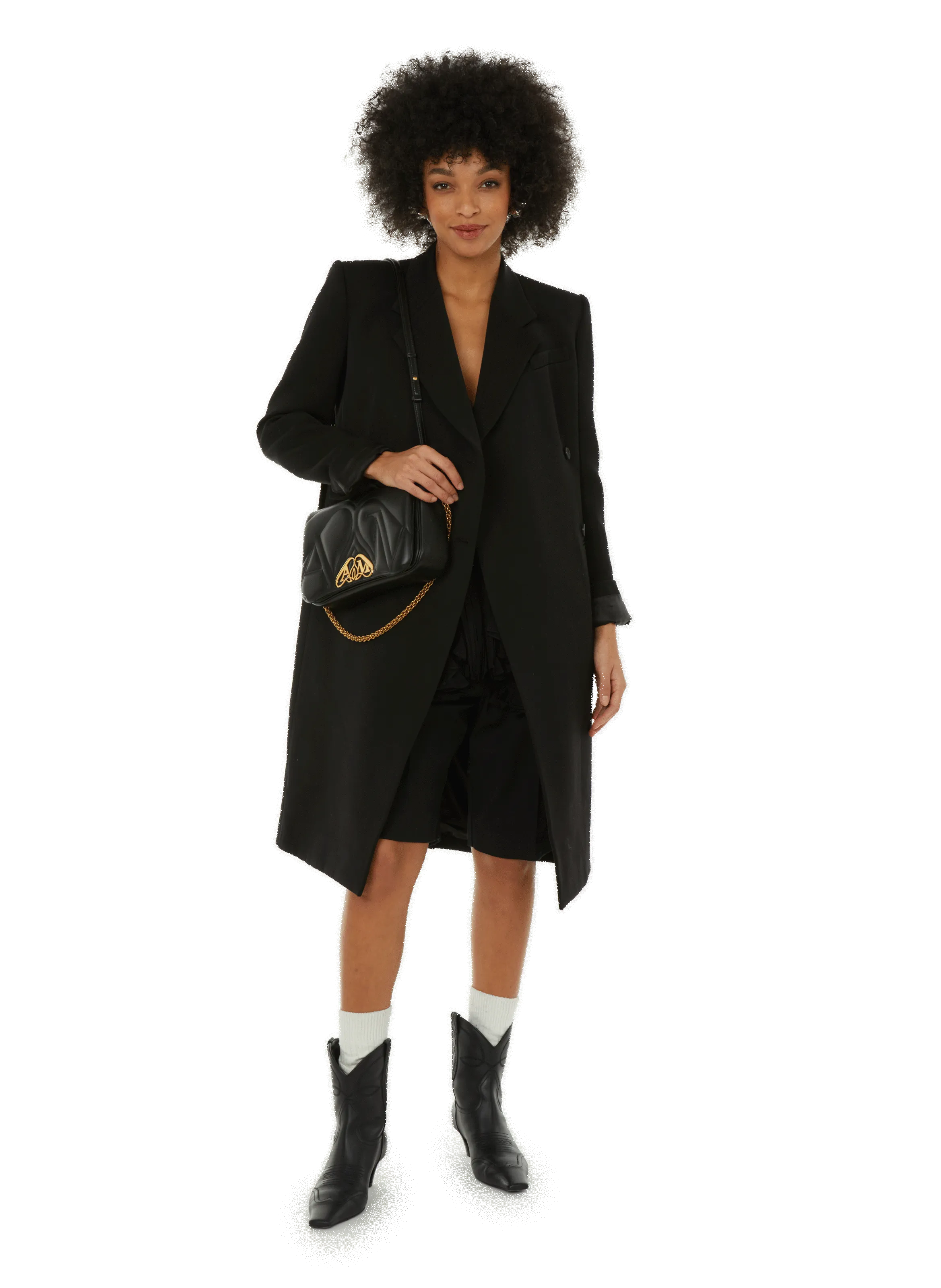 KHAITE  Wool-blend coat - Black