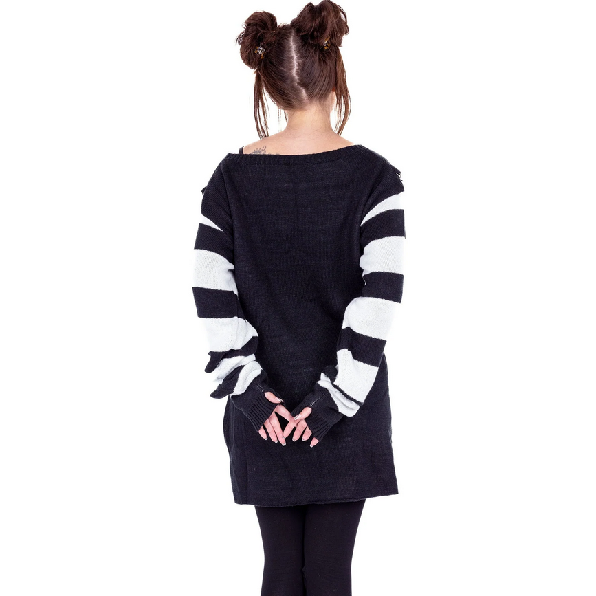 LILITH JUMPER - BLACK/WHITE