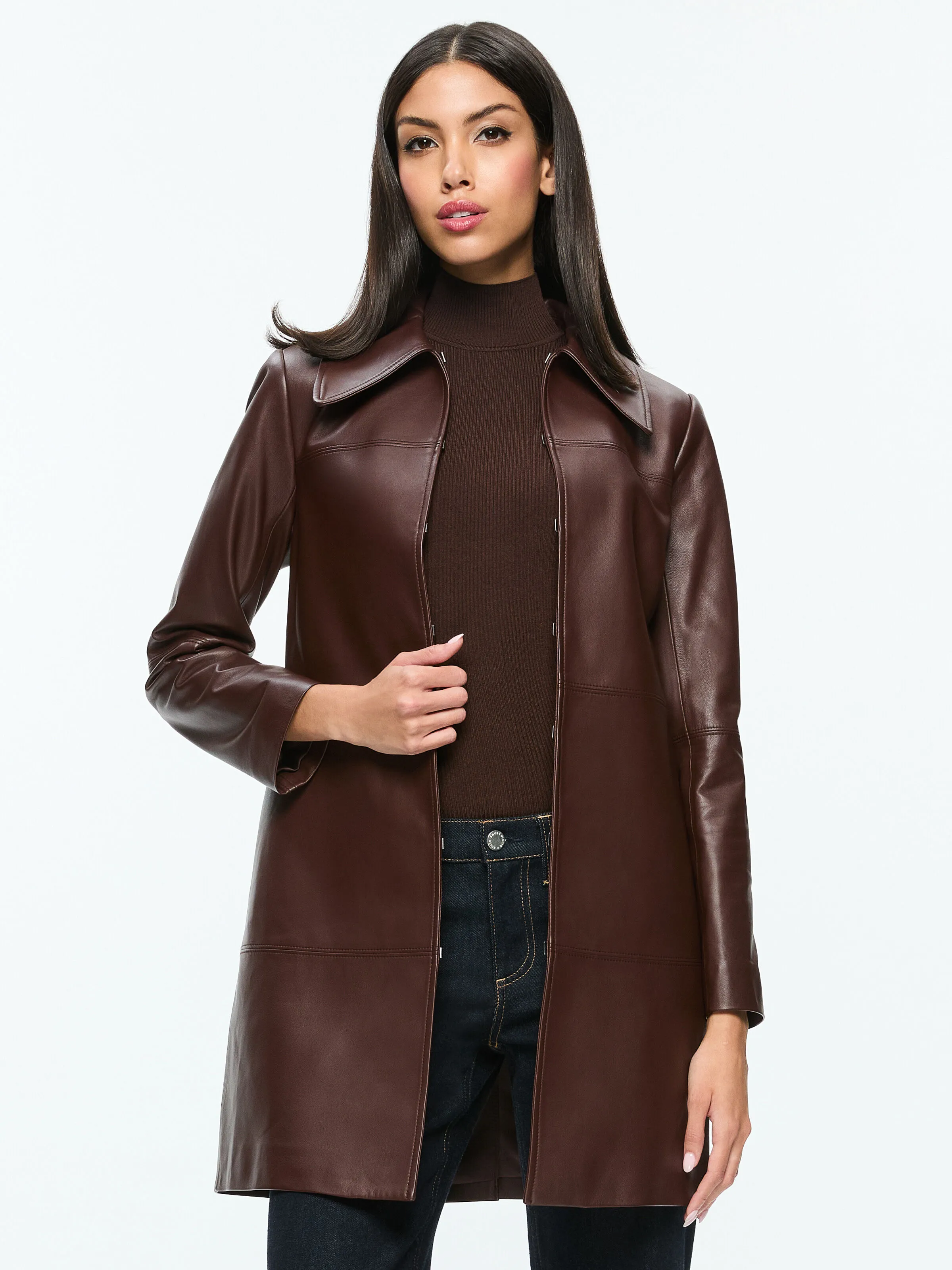 LOGAN LEATHER COAT