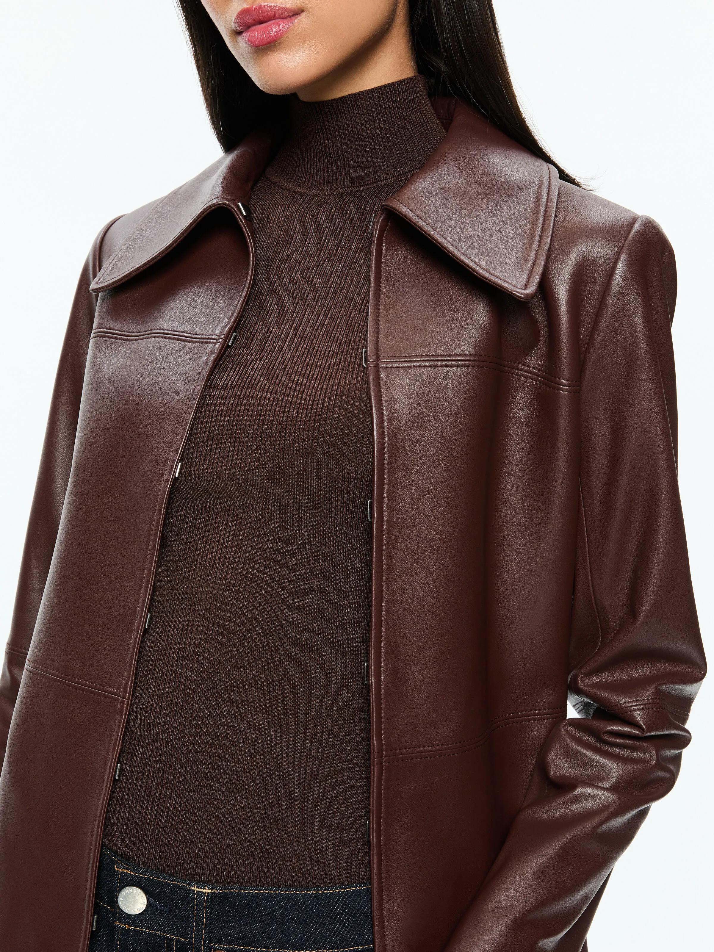 LOGAN LEATHER COAT