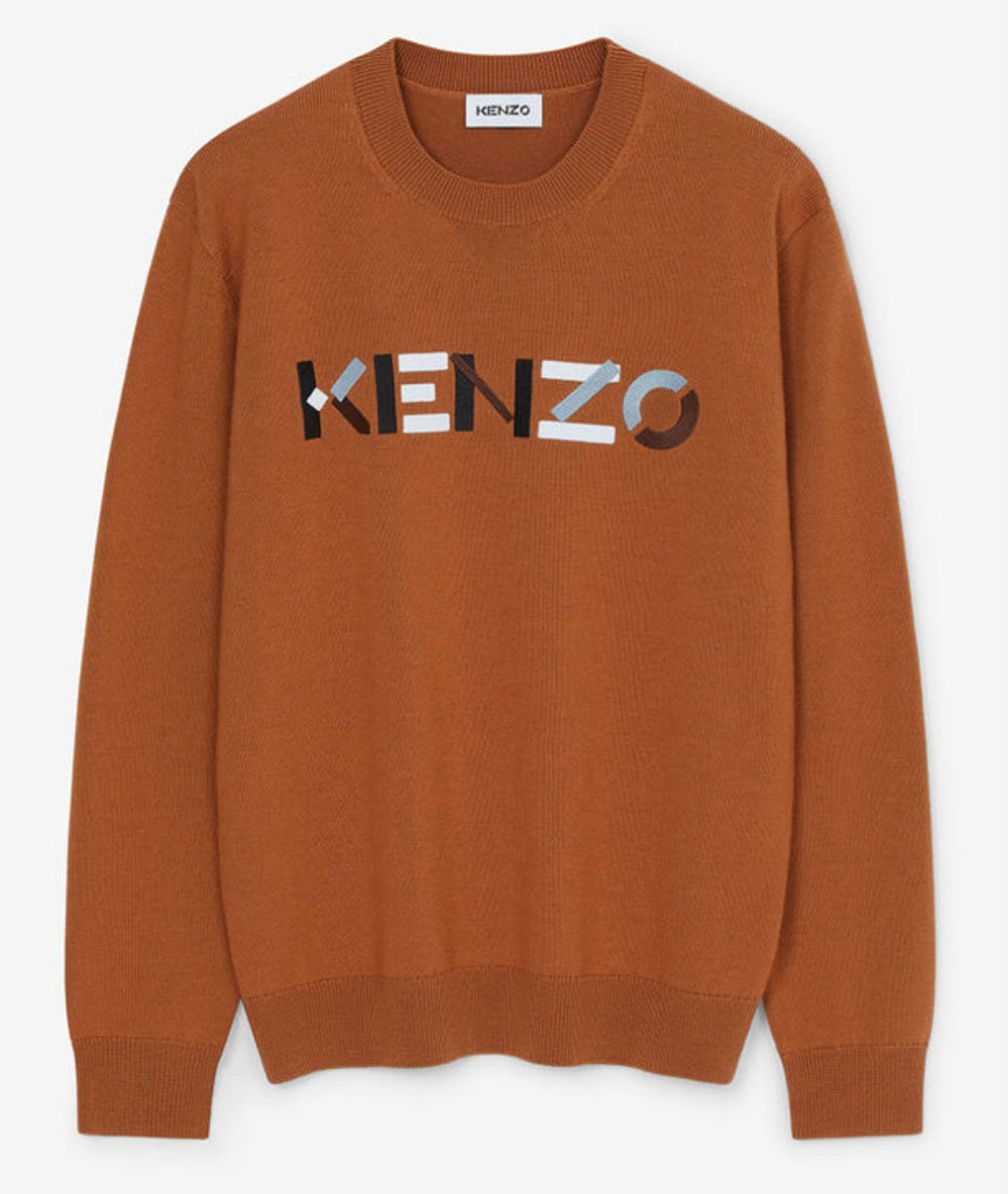 Logo Merino Wool Jumper (Paprika)