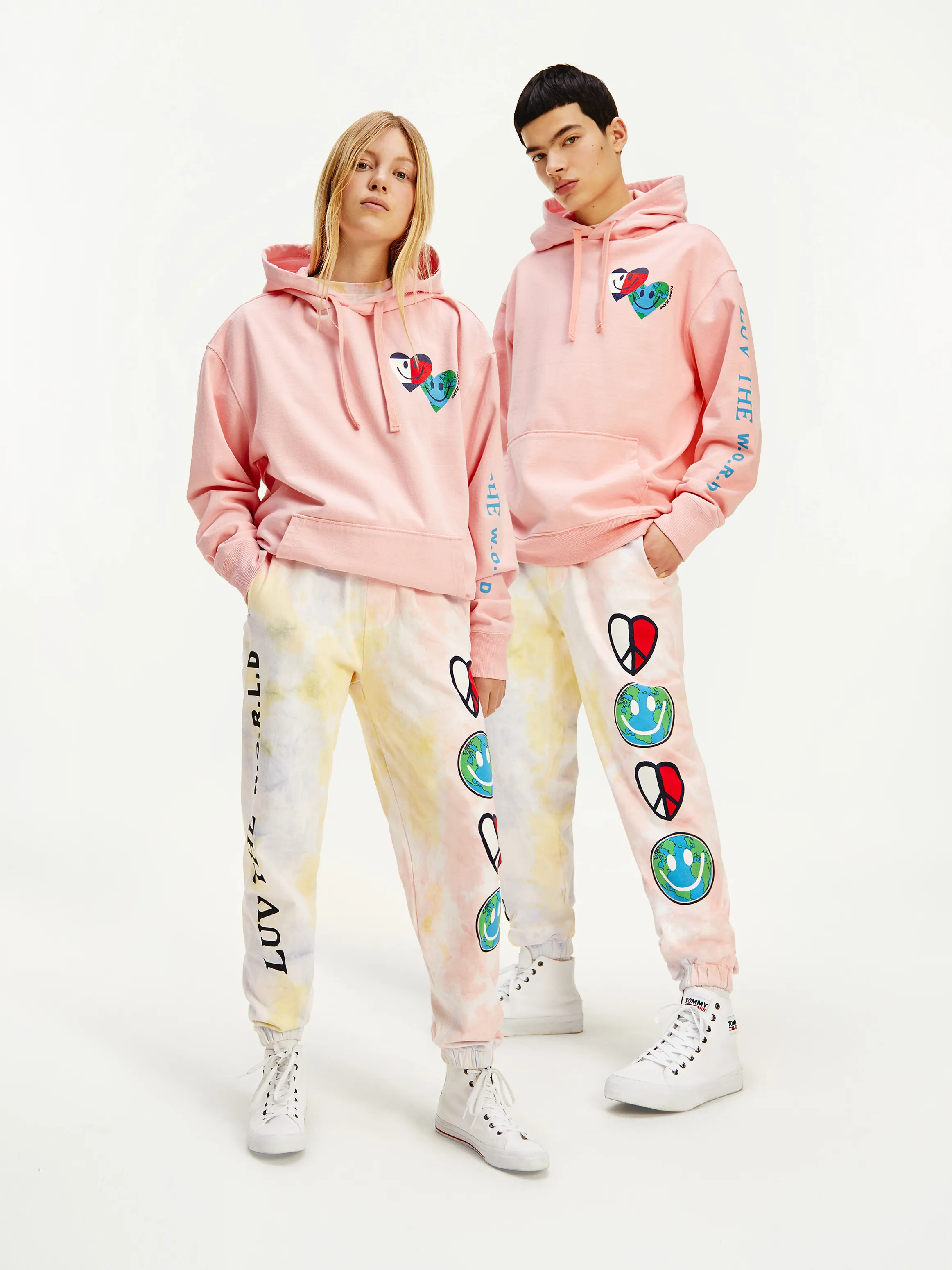 Luv The World Hearts Hoodie | Hoodies | Tommy Hilfiger