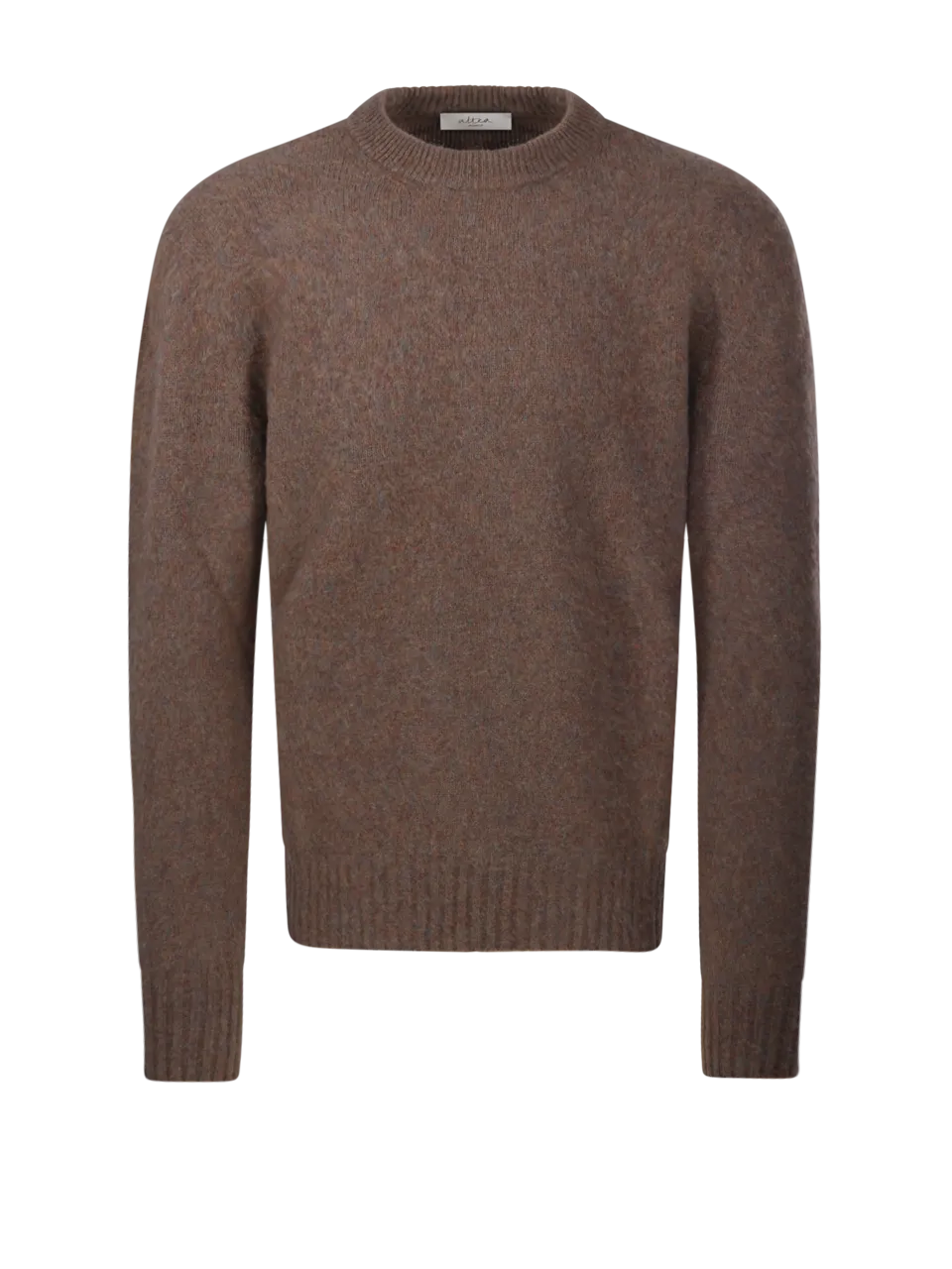 MEN ALTEA BROWN VIRGIN WOOL SWEATER