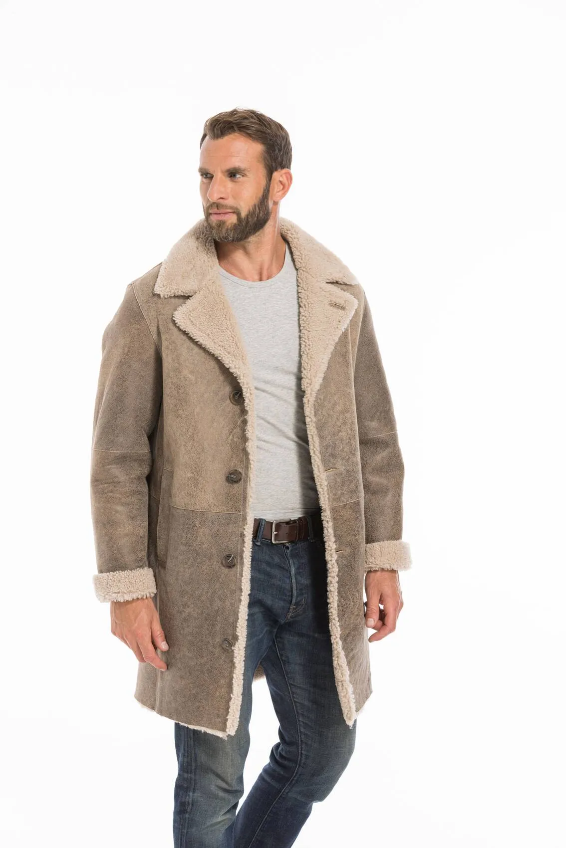 Men's sand prince sheep coat