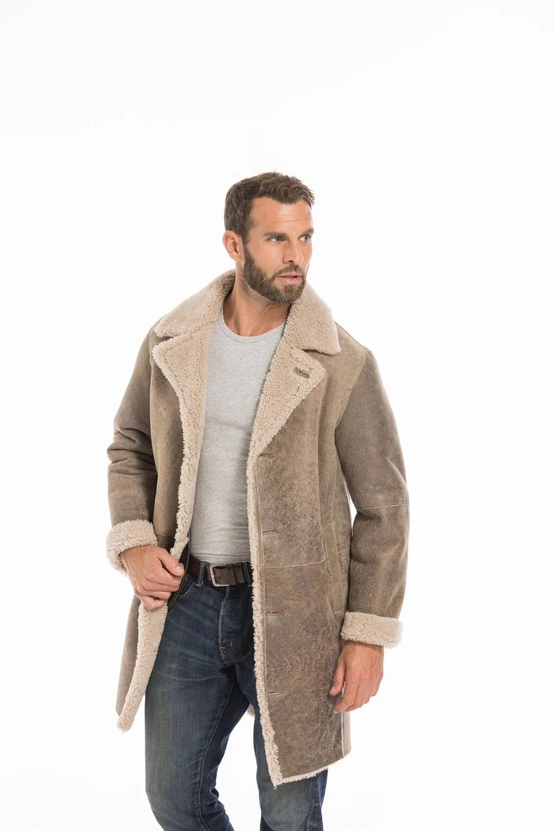 Men's sand prince sheep coat