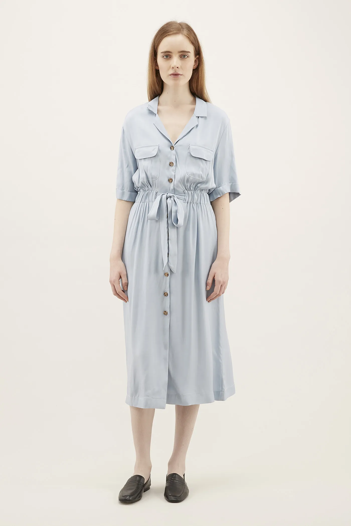 Meryna Drawstring Shirtdress 