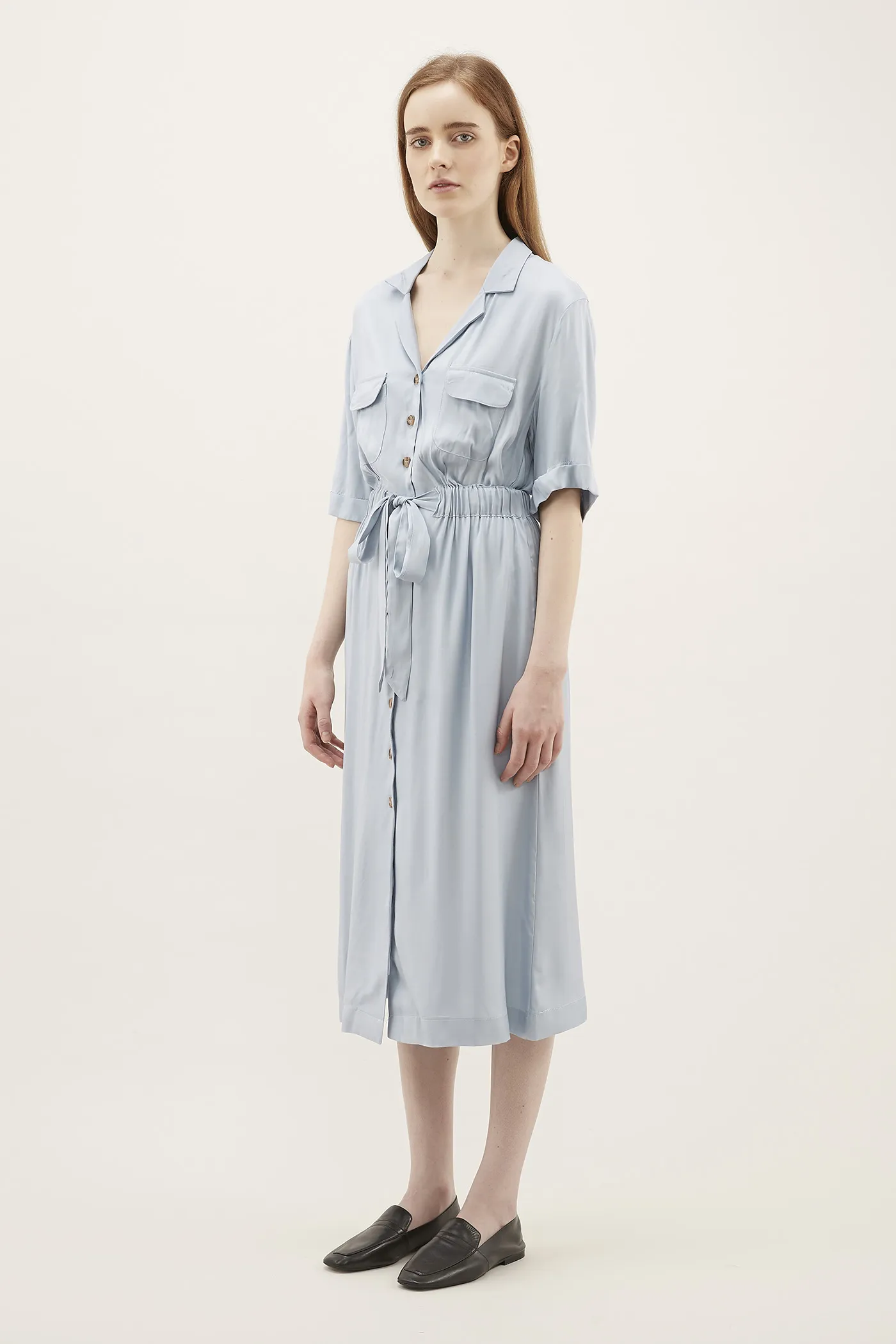 Meryna Drawstring Shirtdress 