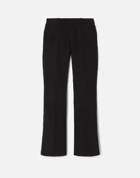 Mid Rise Flared Trouser - Black