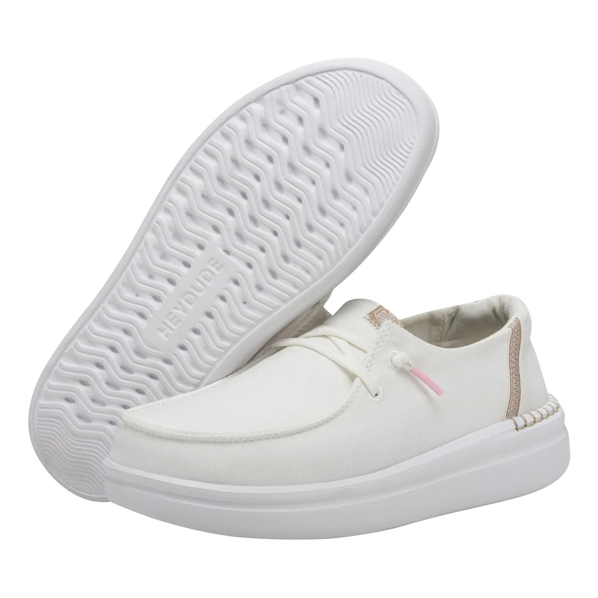 MOCASSINO HEY DUDE DONNA WENDY RISE W SPARK WHITE HD.40074/1K8