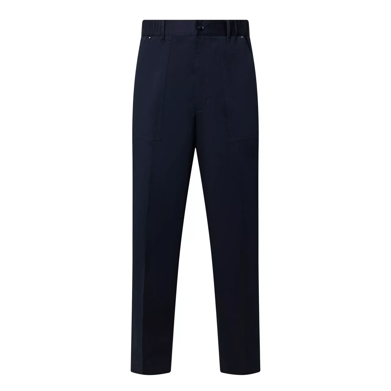 MONCLER Mid-Rise Casual Trousers - Navy