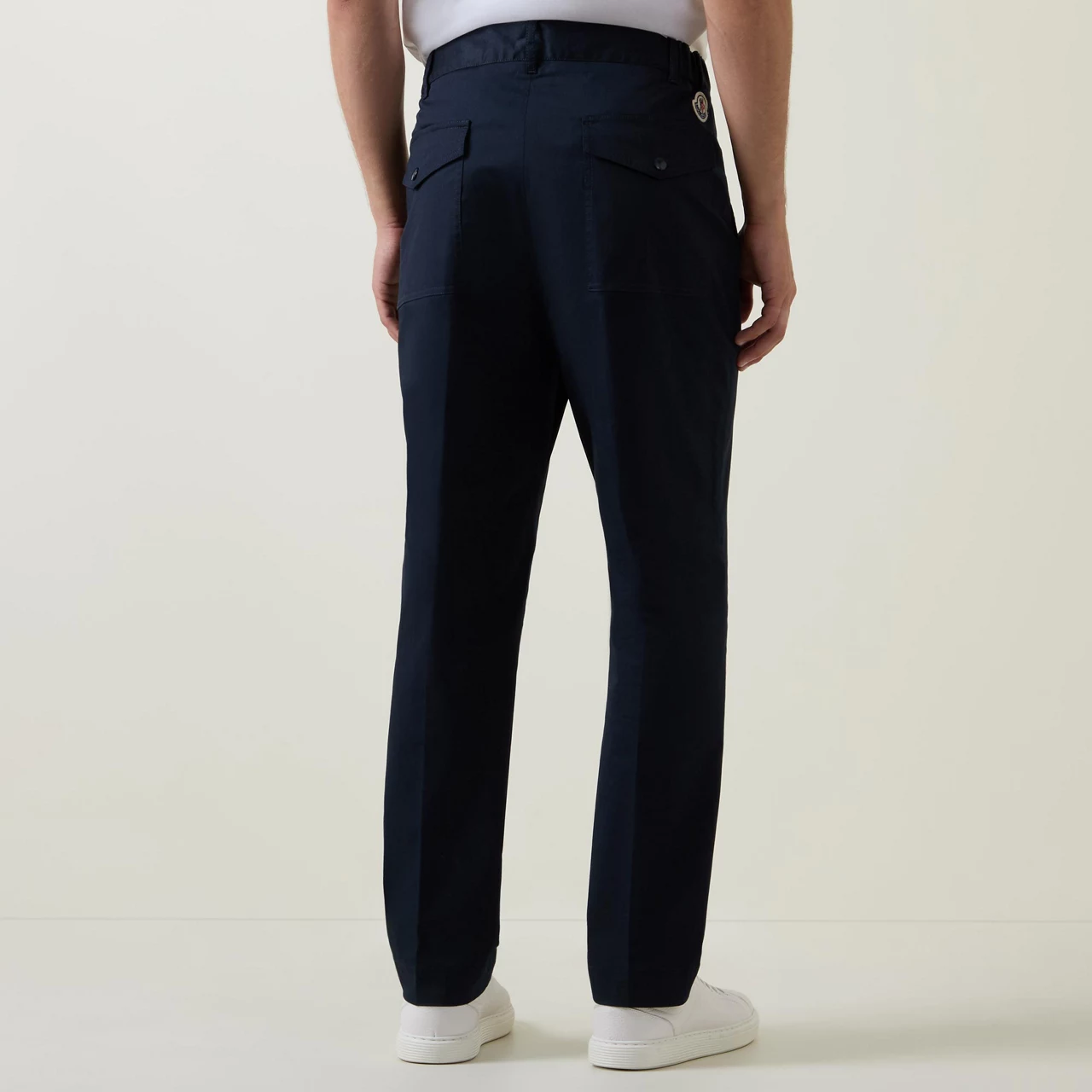 MONCLER Mid-Rise Casual Trousers - Navy