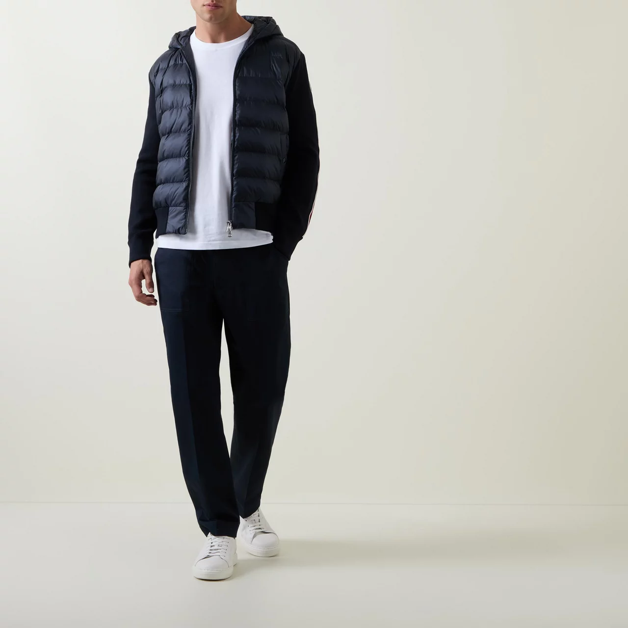 MONCLER Mid-Rise Casual Trousers - Navy