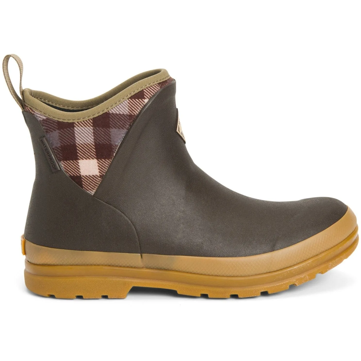 Muck Boots Originals Ankle Wellingtons - Brown/Plaid/Gum