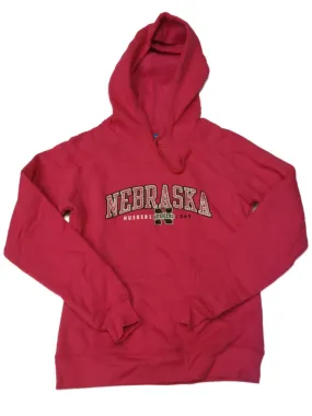 Nebraksa Cornhuskers Champion WOMENS Pink Rhinestone LS Hoodie Sweatshirt (M)