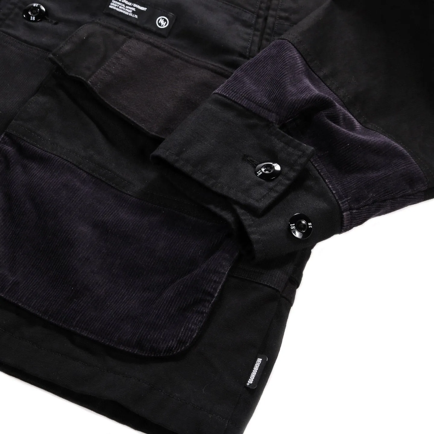 NEIGHBORHOOD PATCHWORK JACKET BLACK