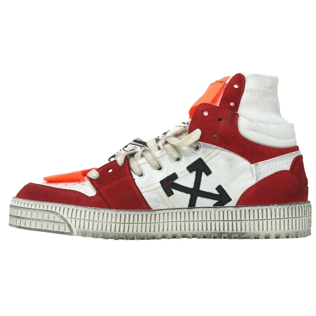 Off White Box Arrow Logo Red Sneaker