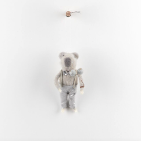 Papaya Alaska Hanging Koala With Bow-Tie 12cm