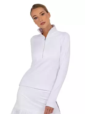 Performance Zone Half Zip - White