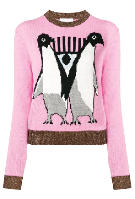 Pink Penguin Jumper