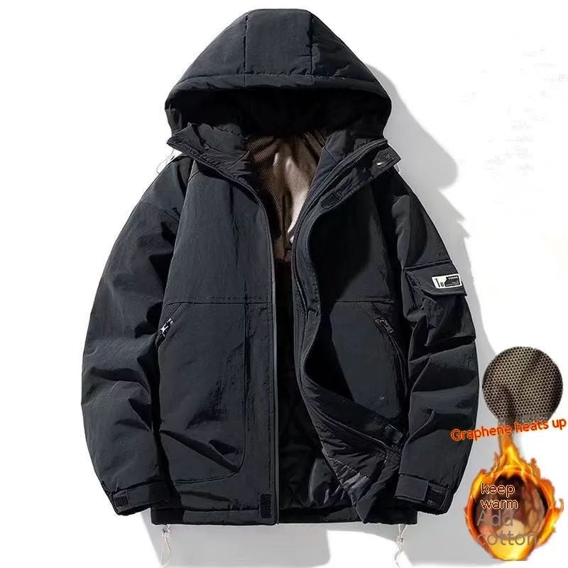 Plus Size Cotton Coat Men's Winter