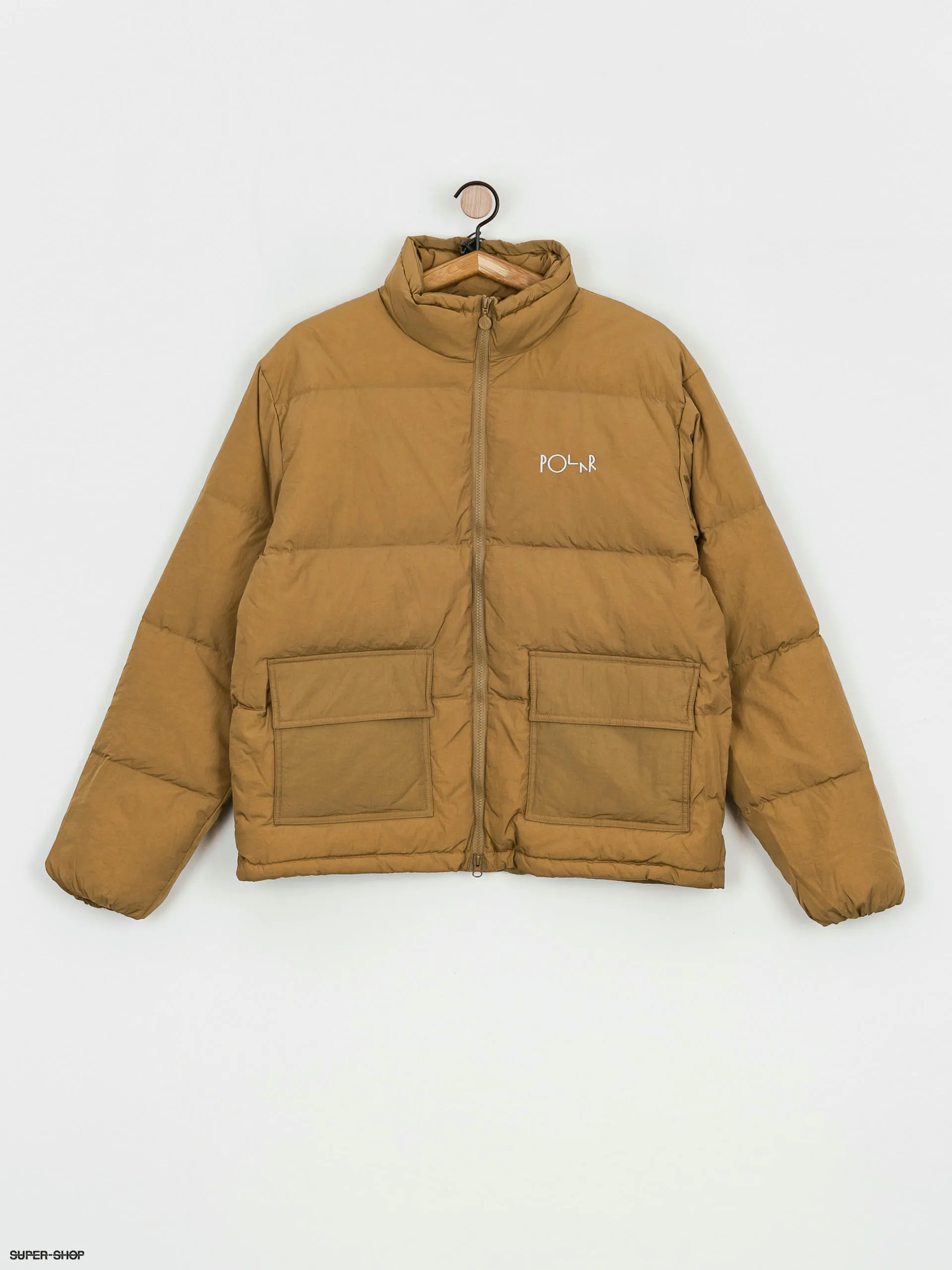 Polar Skate Pocket Puffer Jacket (antique gold)