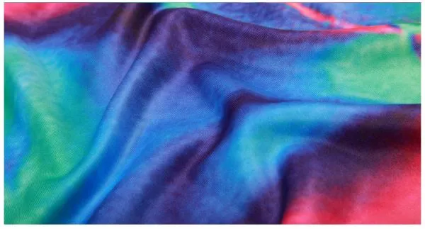 Psychadelic Liquid Pink and Blue Dyed Crewneck Sweater for Men