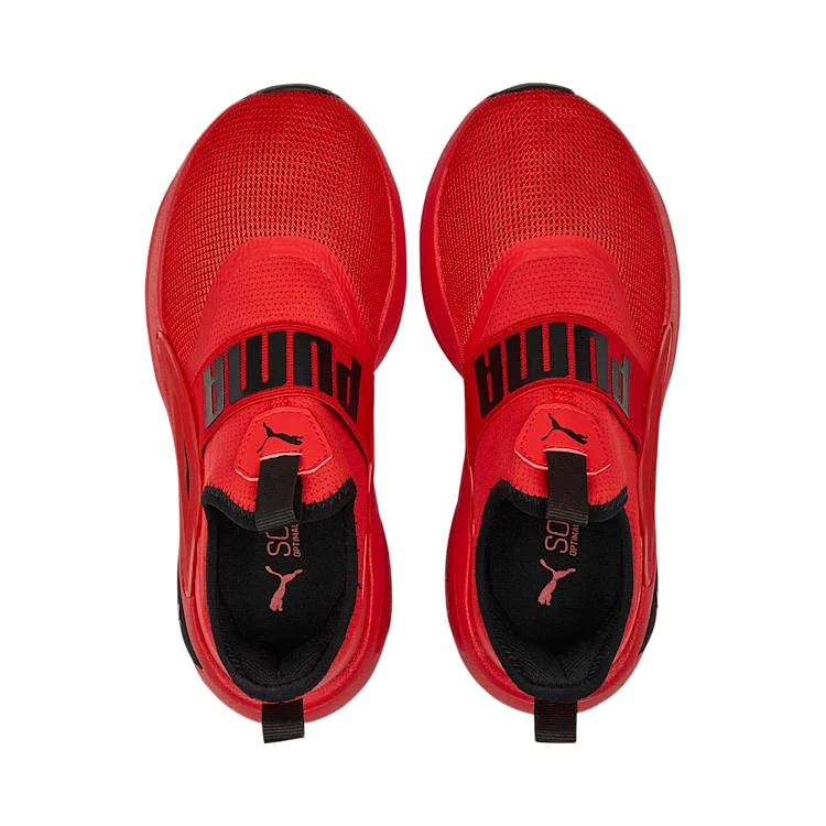 PUMA JUNIOR ENZO RED/BLACK SHOES