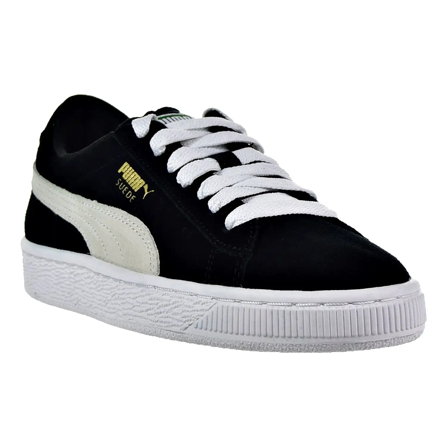 Puma Suede Jr Big Kid's Shoes Black/White