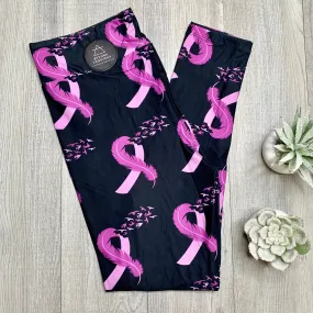 Purple Awareness Ribbon Soft Leggings