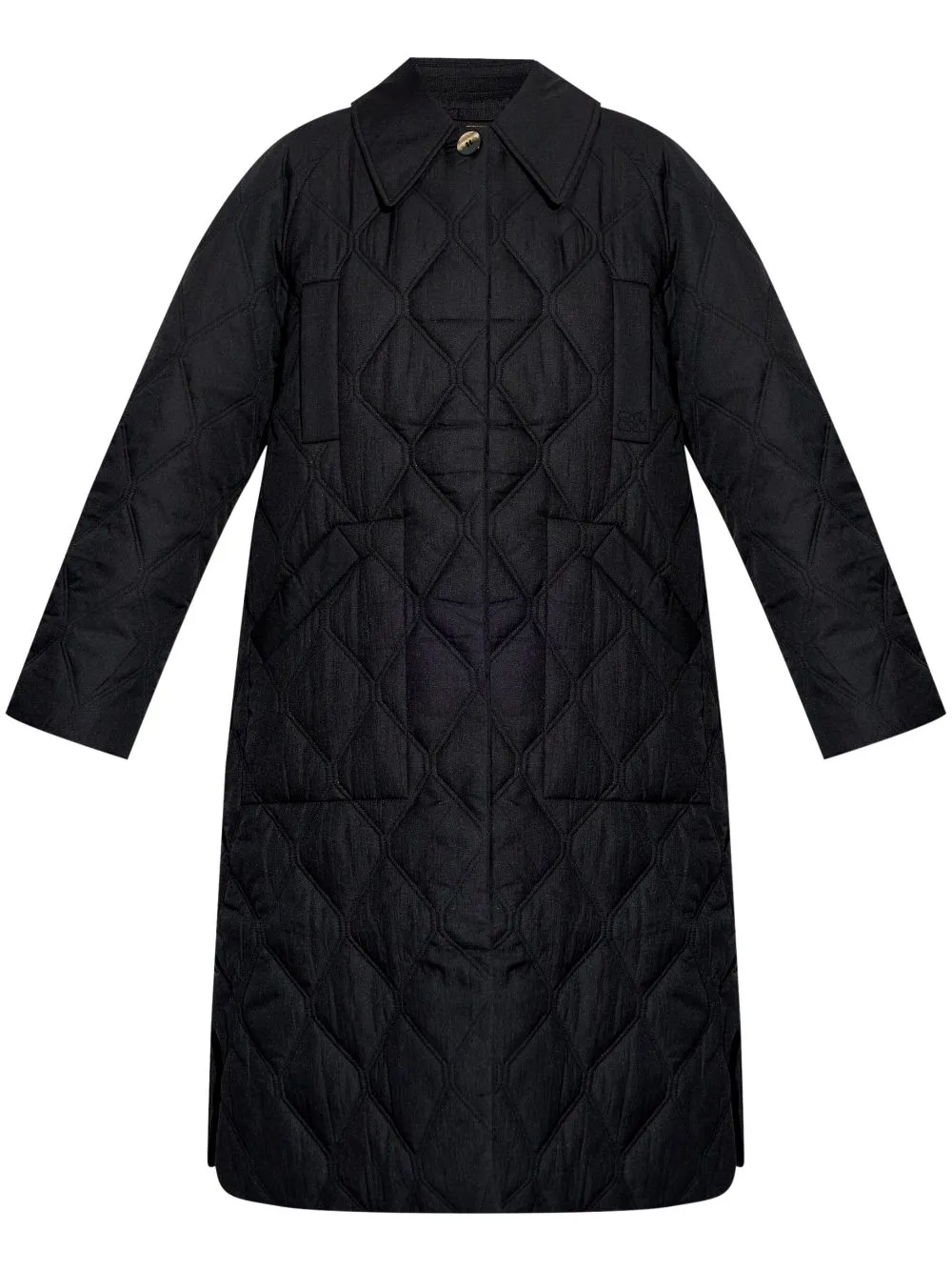 QUILTED MIDI COAT