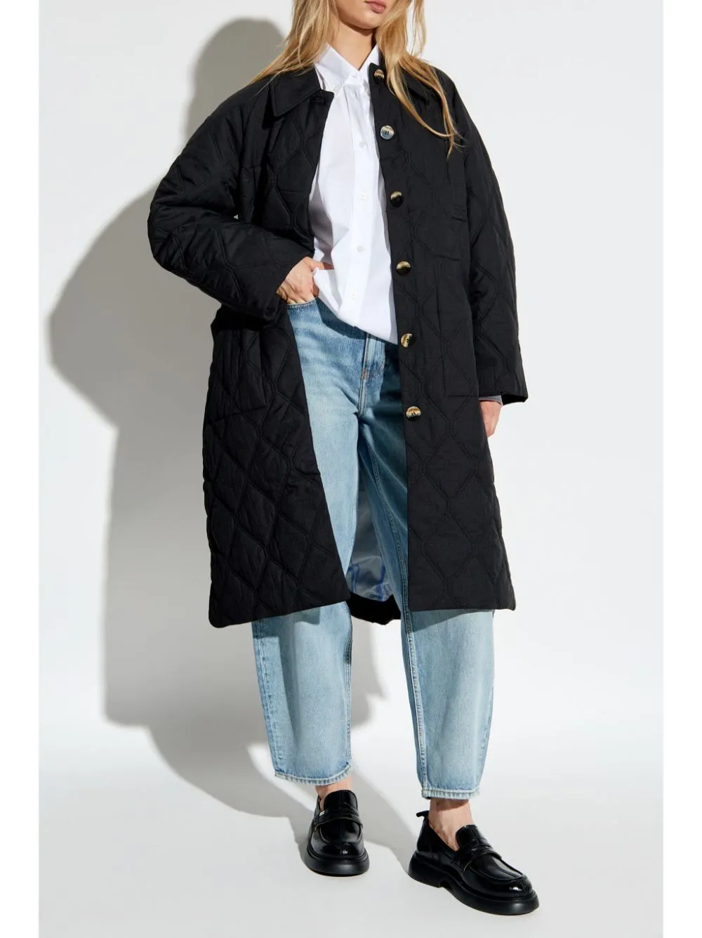 QUILTED MIDI COAT