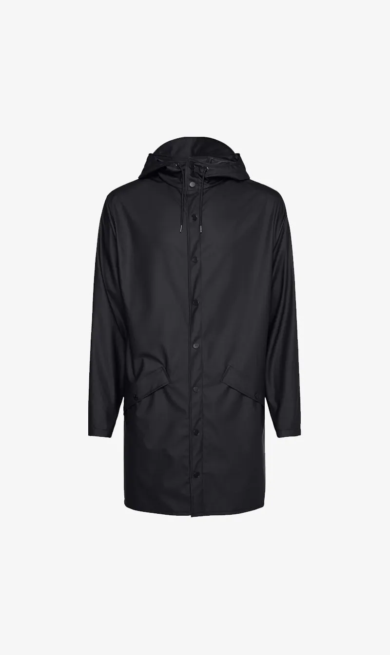  RAINS      Long Jacket - Black 