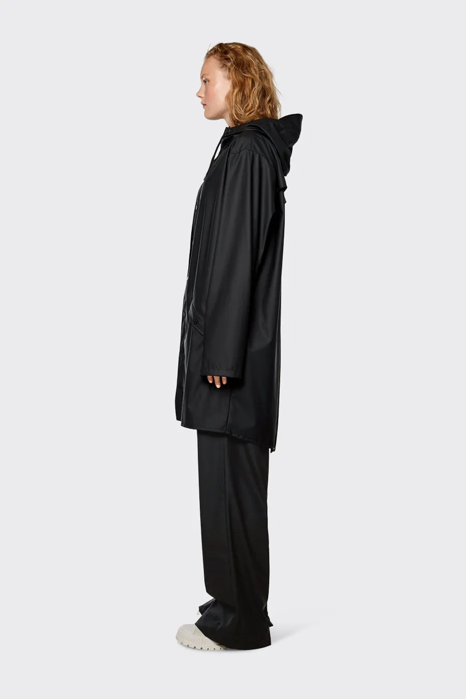  RAINS      Long Jacket - Black 