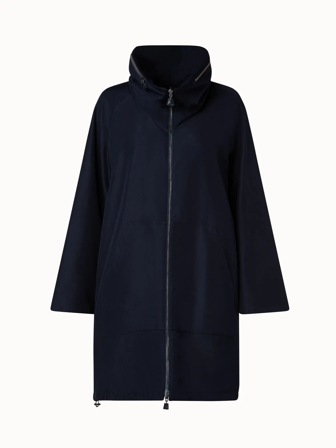 Reversible Cashmere and Silk Parka