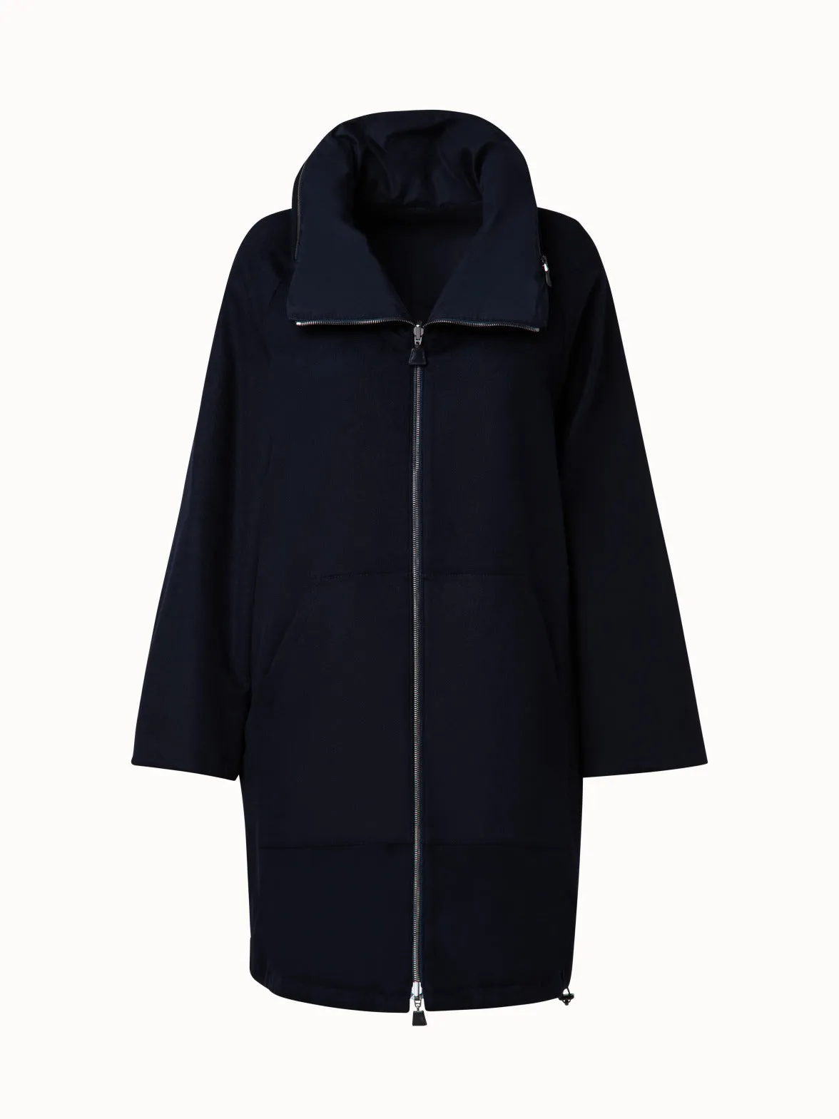 Reversible Cashmere and Silk Parka