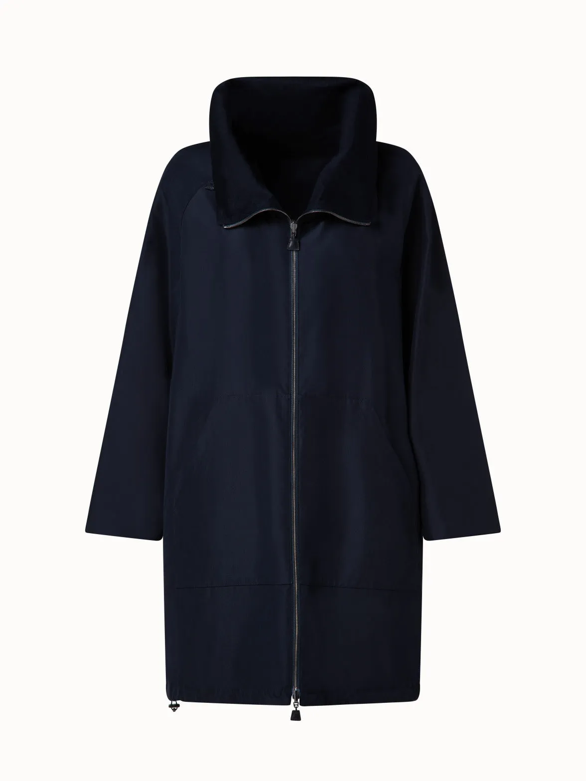 Reversible Cashmere and Silk Parka