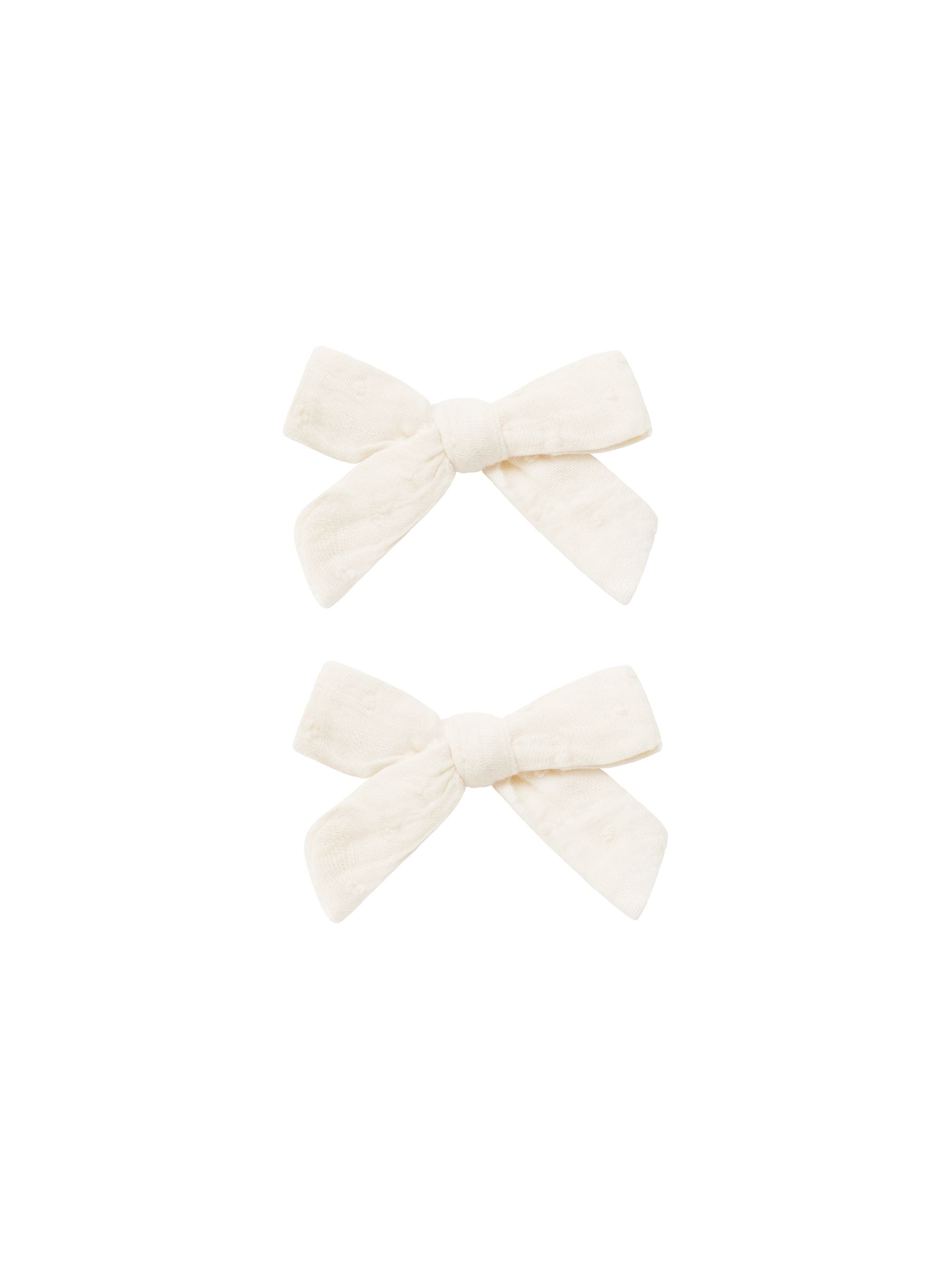 Rylee & Cru - Ivory Bow with Clip