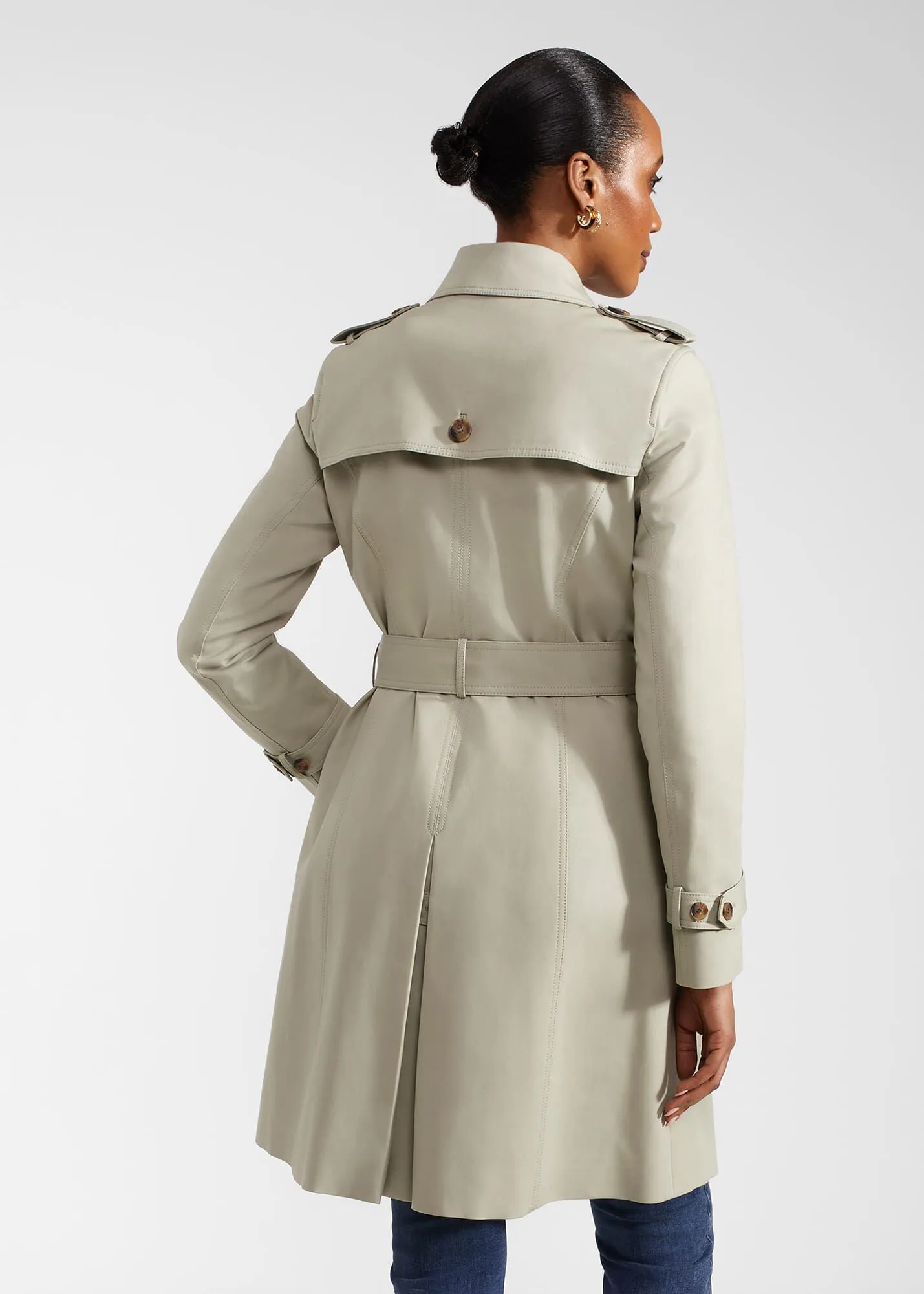 Saskia Shower Resistant Trench Coat 