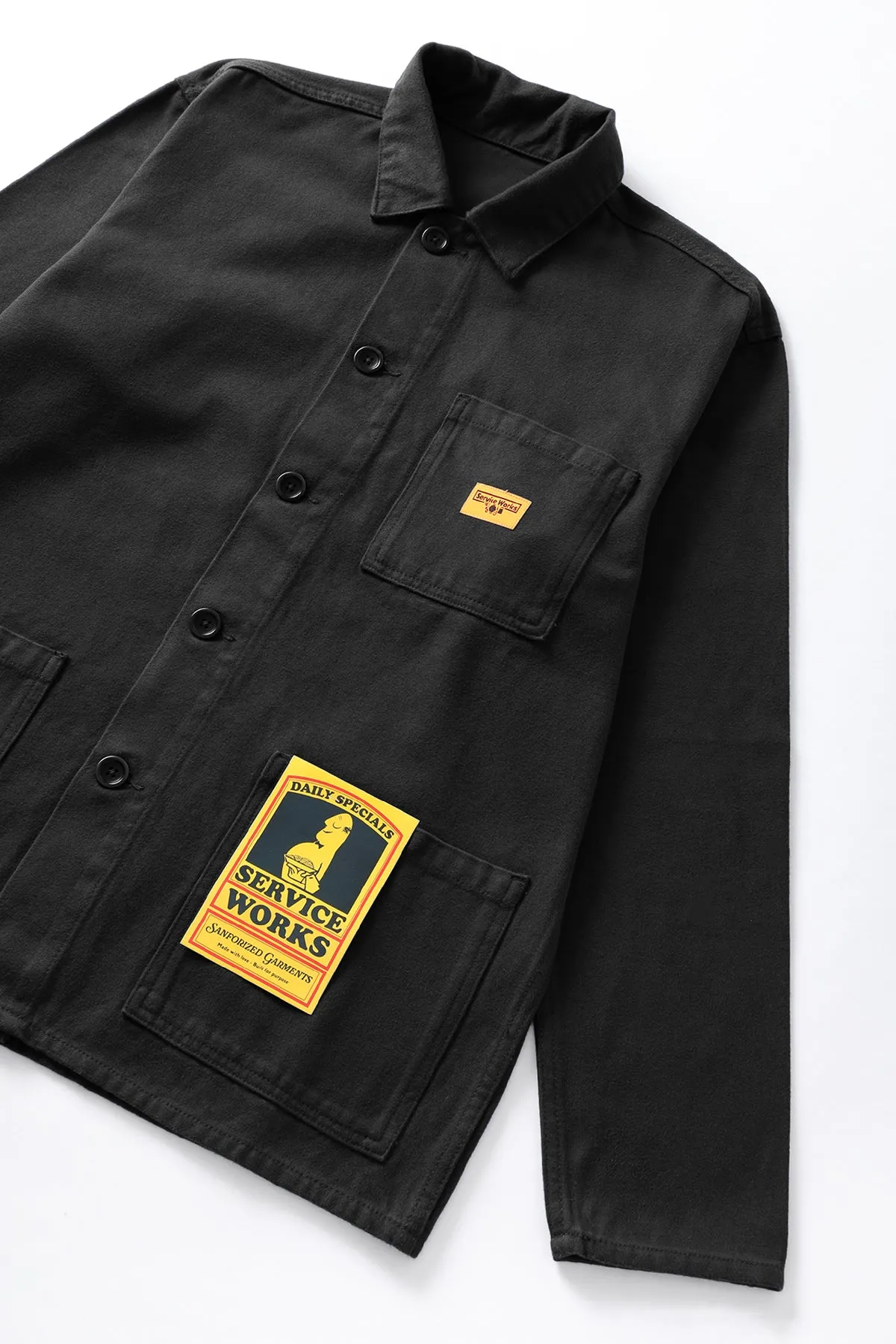 Service Works - Moleskin Coverall Jacket - Black