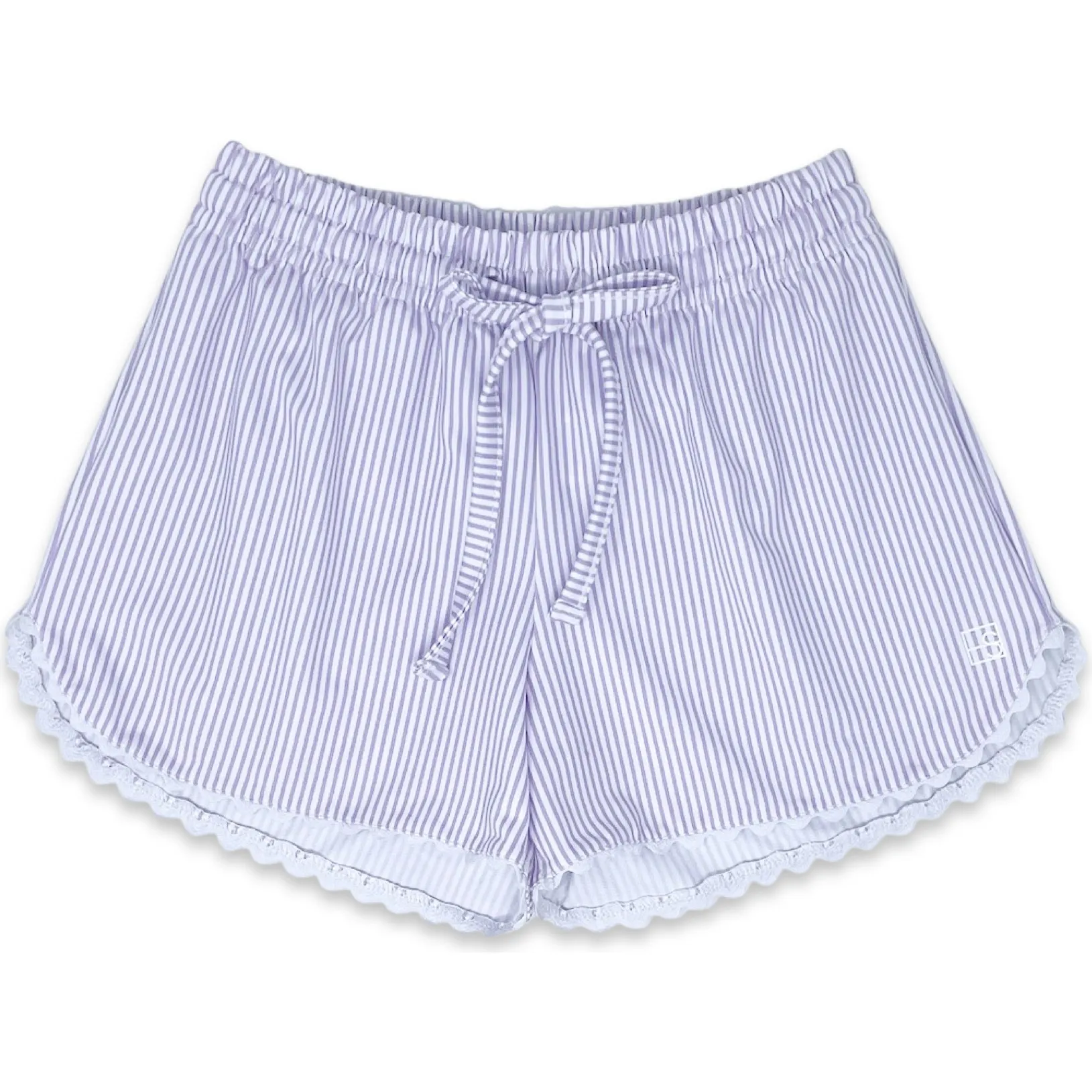 Set Athleisure Emily Striped Drawstring Short, Petal Purple