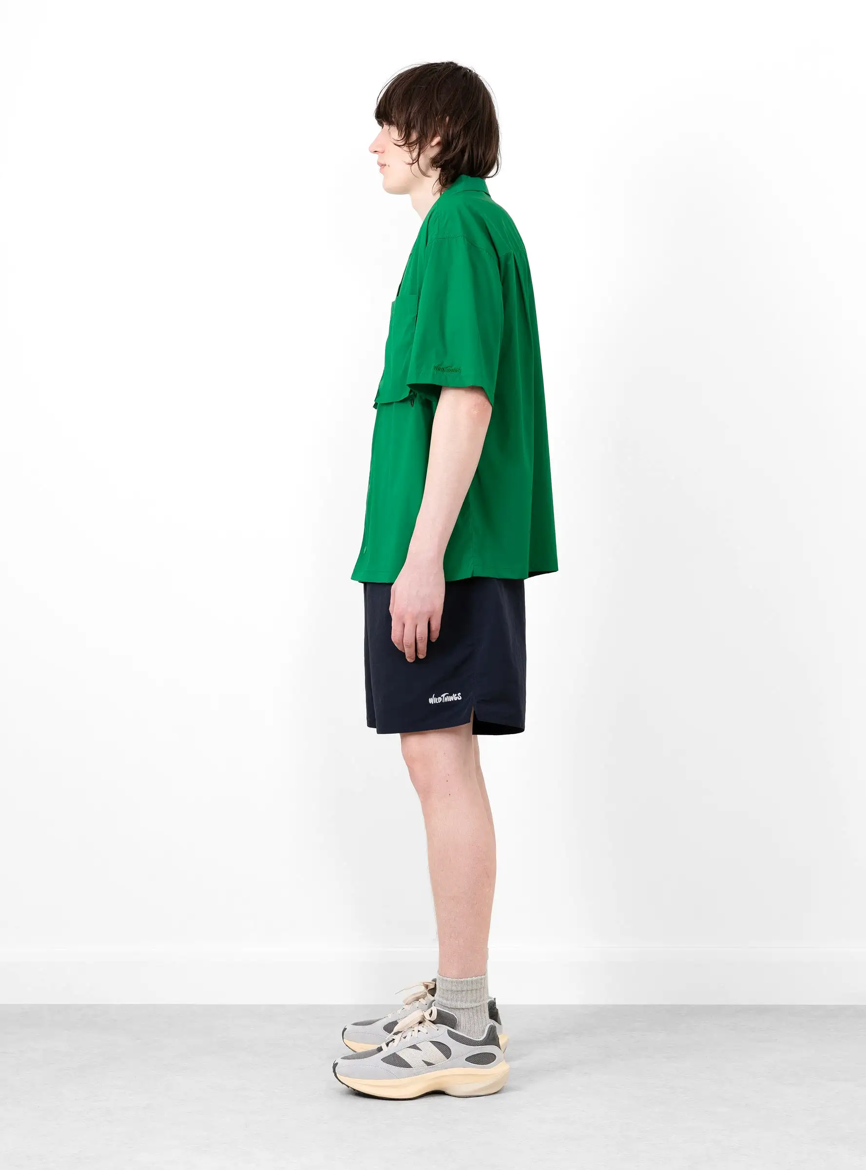 Short Sleeve Camp Shirt Green