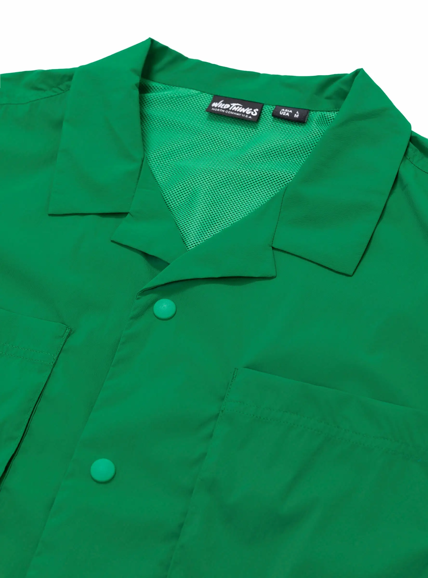 Short Sleeve Camp Shirt Green