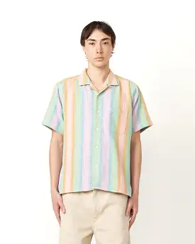 Short Sleeve Camp Shirt in Pastel Baja Blanket