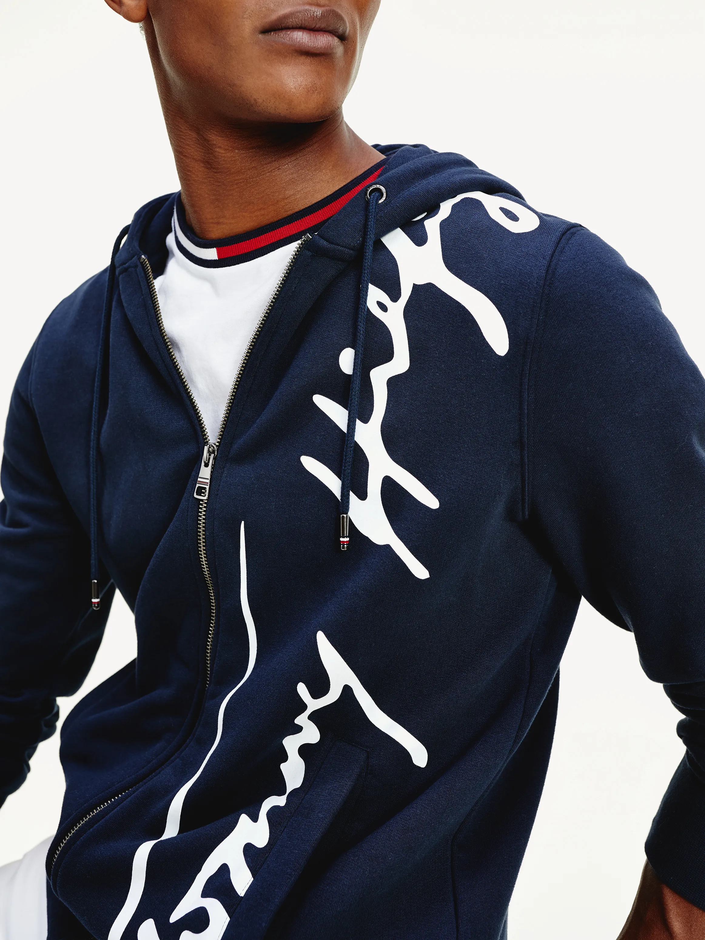 Signature Hooded Zip Through | Sweatshirts & Hoodies | Tommy Hilfiger