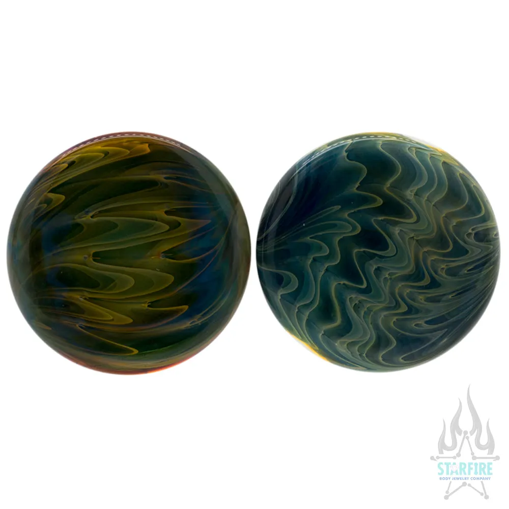 Single-Flared Glass Exotic Plugs