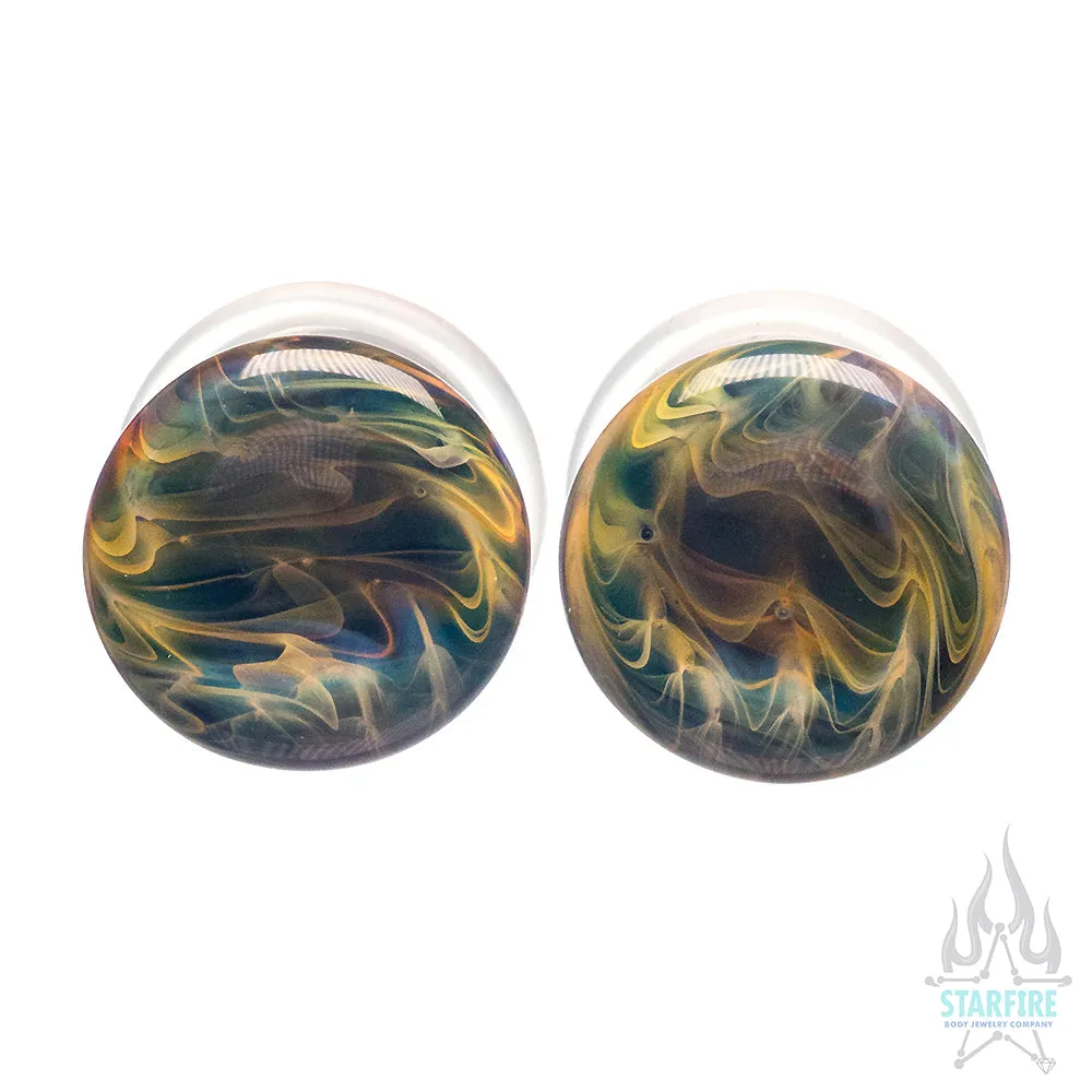 Single-Flared Glass Exotic Plugs