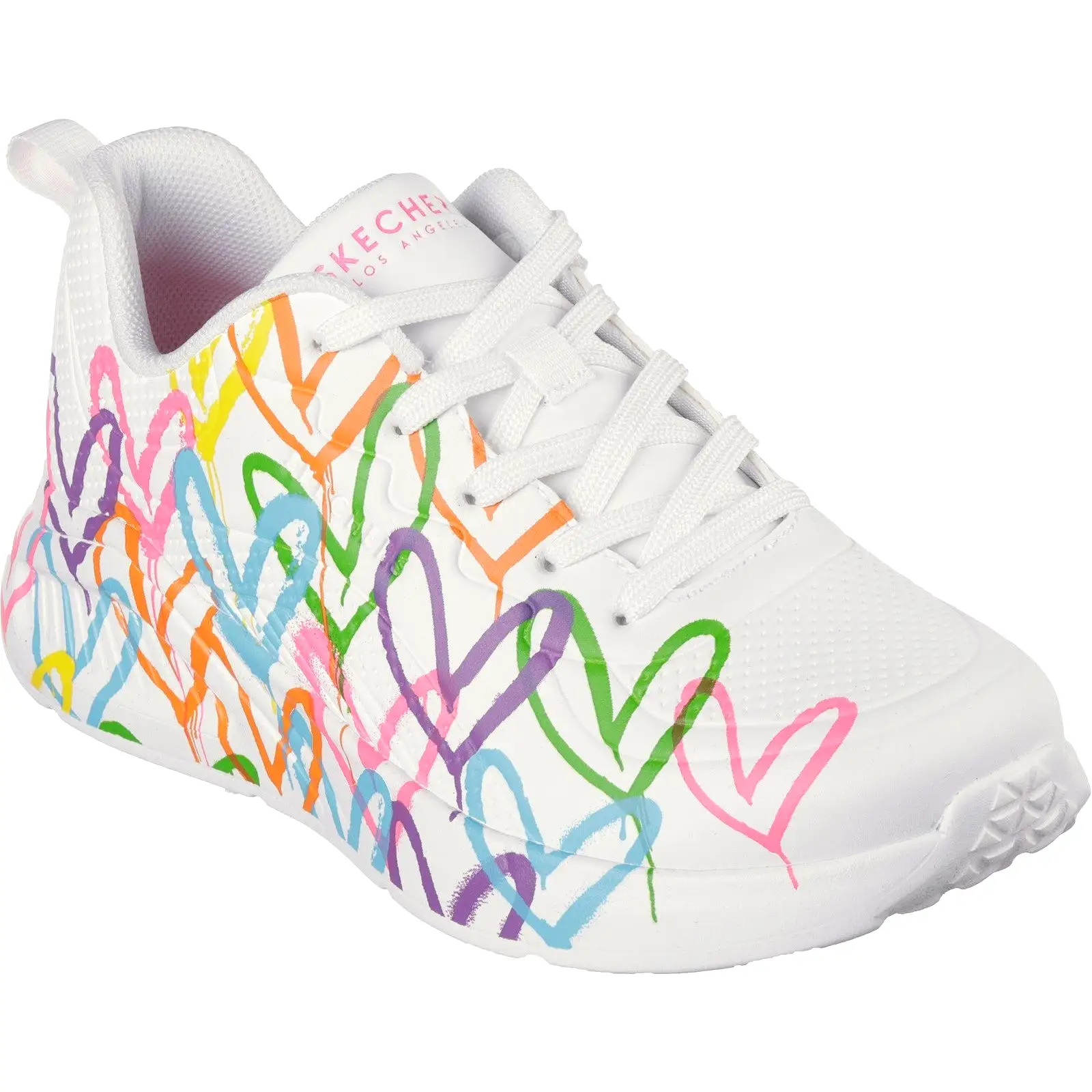 Skechers 177977 Uno Lite Heart Of Hearts Womens Lace Up Trainer