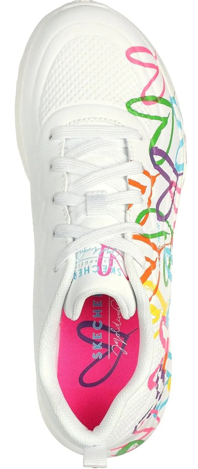 Skechers 177977 Uno Lite Heart Of Hearts Womens Lace Up Trainer