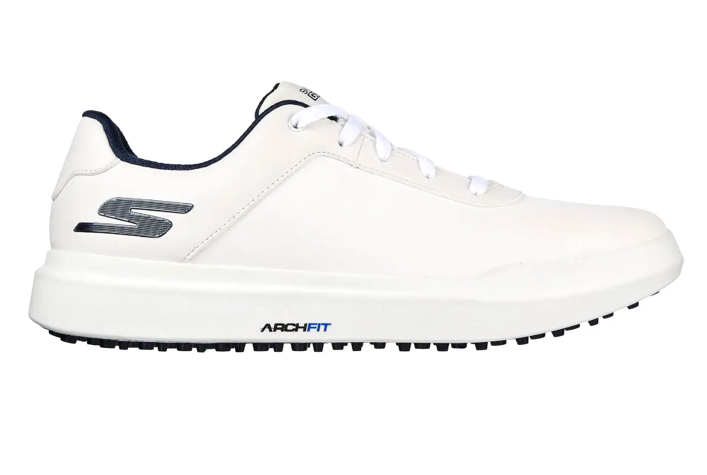 Skechers Go Golf Drive 5 Men's Golf Shoes White/Navy 214037